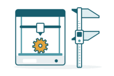 3D printing and prototyping illustration
