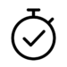 On-time delivery icon